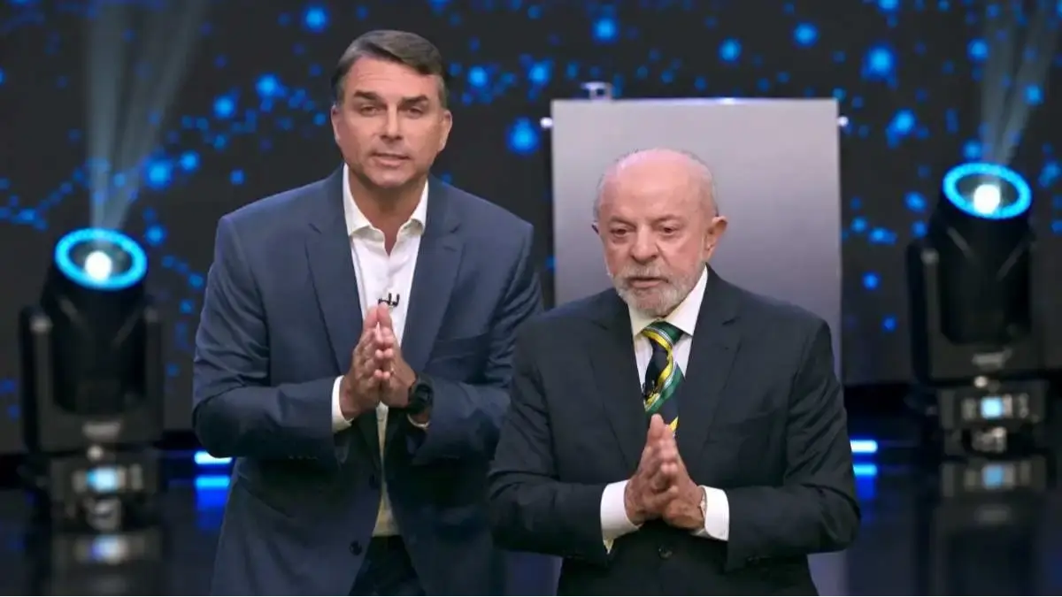 Confronto final na TV: Lula e Flávio Bolsonaro se enfrentam na Globo a dois dias da votação