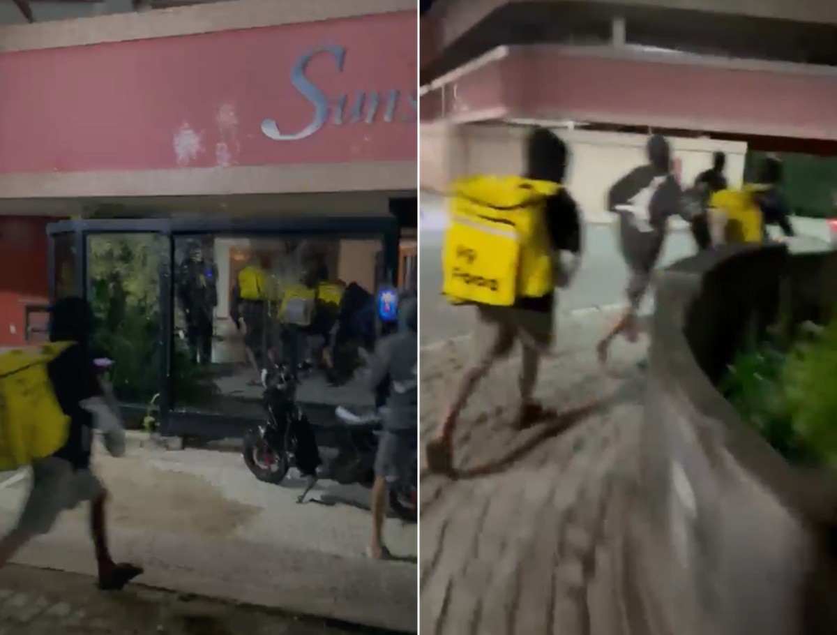 Portaria de prédio no Parque Santo Amaro é alvo de vandalismo após desavença com entregador