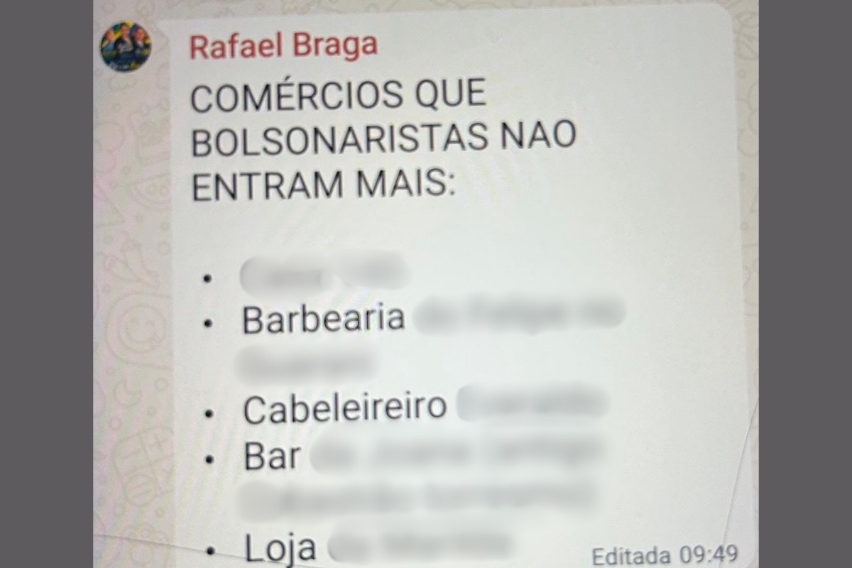Secretário de Cambuci vira alvo de reprimenda após mensagens sobre evitar lojas de eleitores de Lula