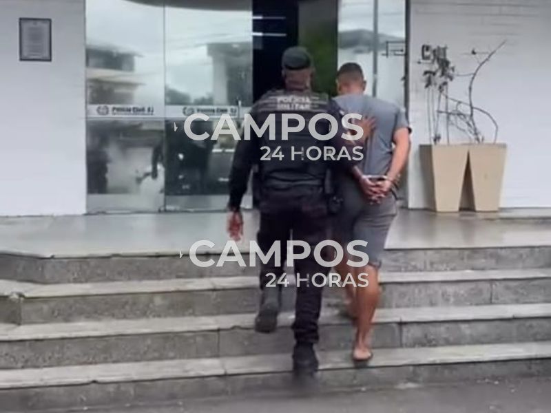 Foragido da Justiça por tráfico é capturado em Guarus e segue para a delegacia