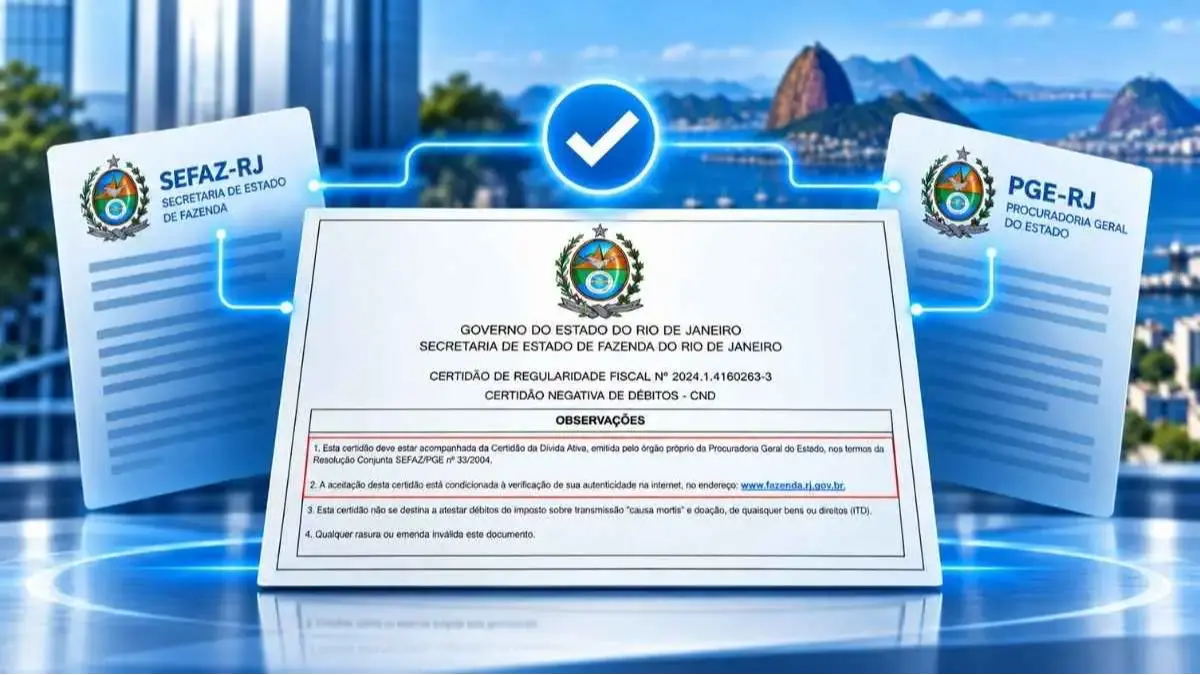 Certidões fiscais do RJ passam a ser emitidas em documento único a partir de 12 de novembro