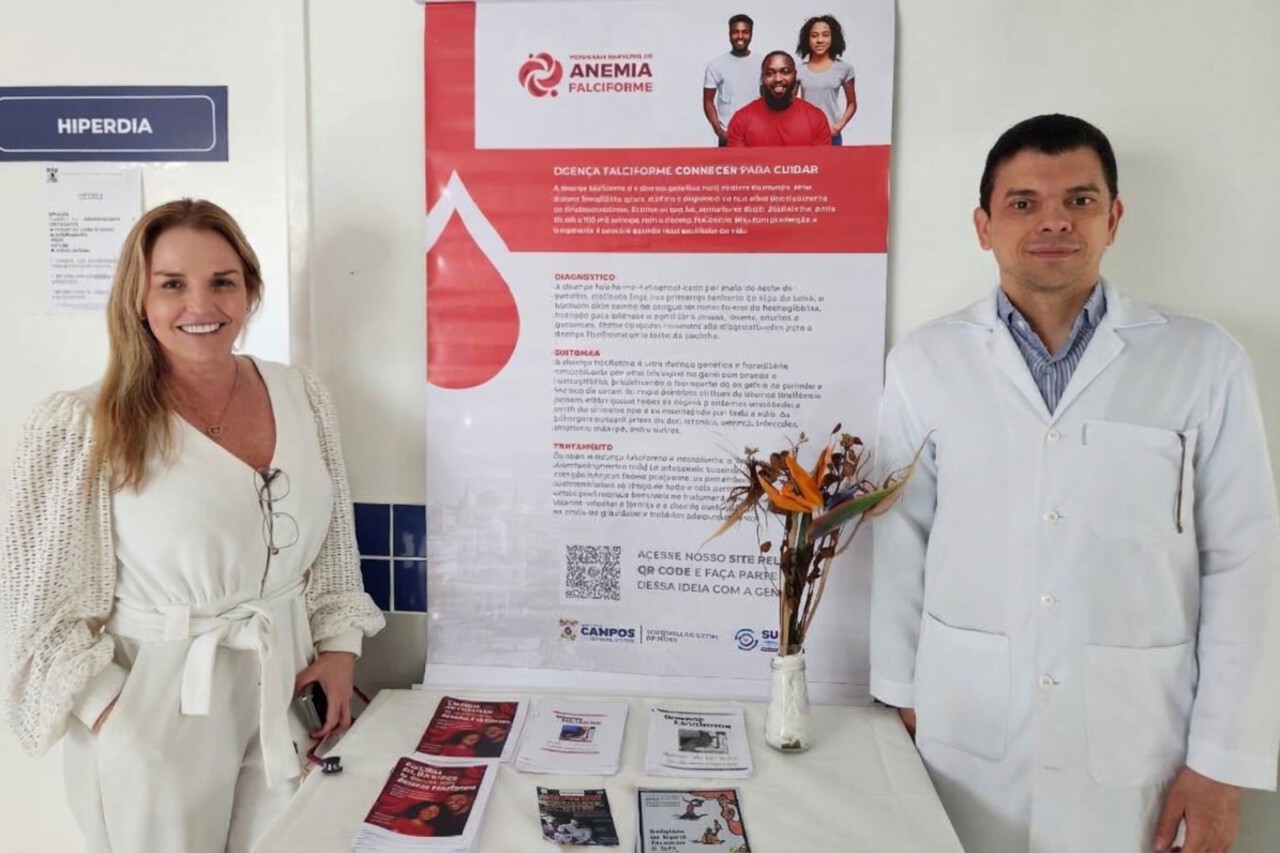 Campos reúne pacientes com anemia falciforme em encontro e alerta para a importância do Teste do Pezinho