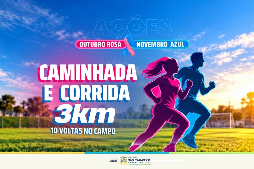 Correr e caminhar em prol da saúde: São Francisco de Itabapoana mobiliza moradores contra o câncer