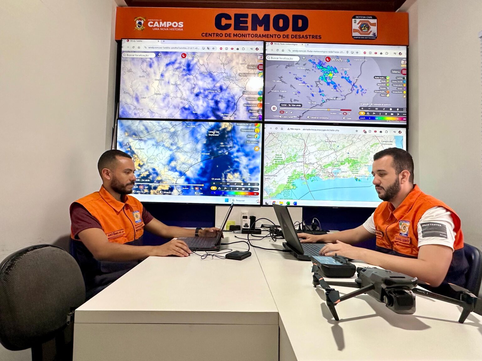 Céu fechado e pancadas pontuais no radar: Cemod segue de olho no clima campista